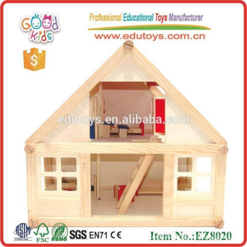 2015 Hot Sale In USA Beautiful Wooden Villa Toys Wooden Mini House Toys For Girls